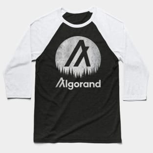 Vintage Algorand ALGO Coin To The Moon Crypto Token Cryptocurrency Wallet Birthday Gift For Men Women Baseball T-Shirt